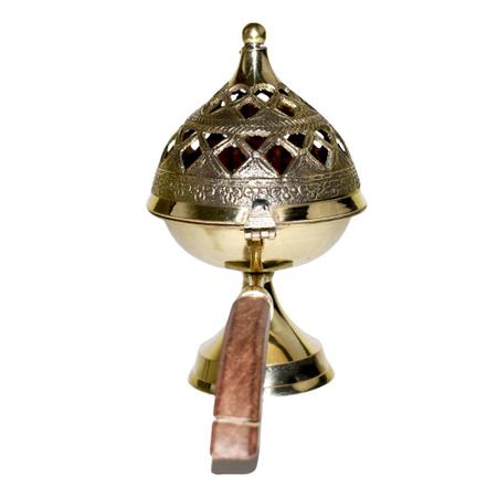 Antique Style Brass Loban Incense Burner (Dhoop Dani)