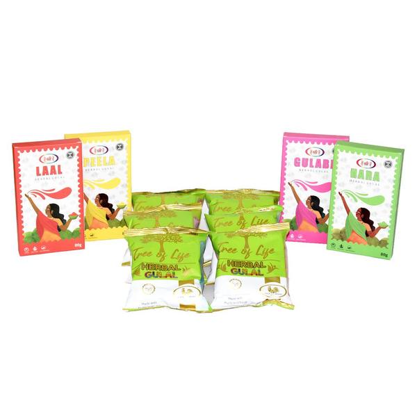 Herbal Fragrance Gulal Combo Pack