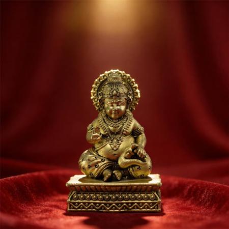 Dhan Kuber Brass Murti – Lord Kuber Idol for Wealth & Prosperity