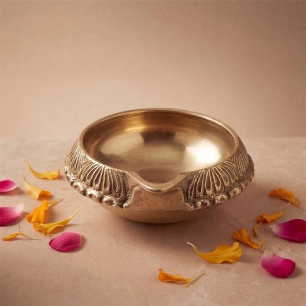 Brass Kuber Diya Deepak for Pooja, Aarti, Mandir & Festival Decoration