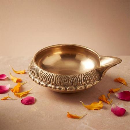 Brass Kuber Diya Deepak for Pooja, Aarti, Mandir & Festival Decoration