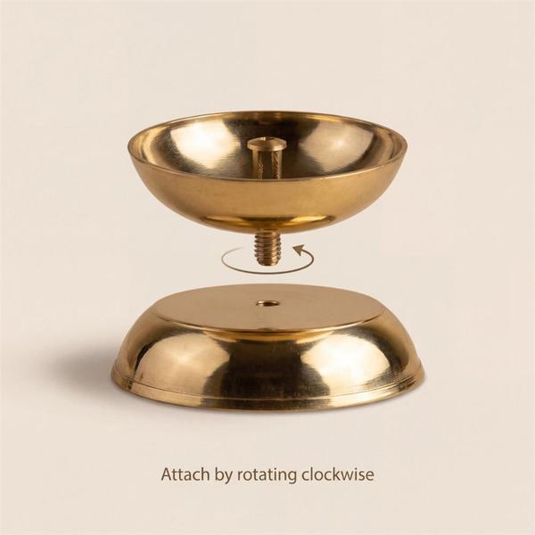 Pure Brass Diya for Temple and Daily Worship