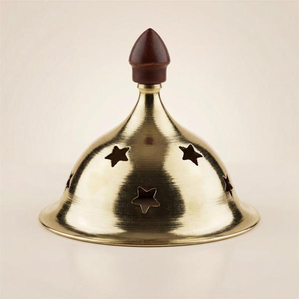 Pure Brass Glass Diya Lamp with Crystal Base for Puja, Akhand Jyot and Festive Decor