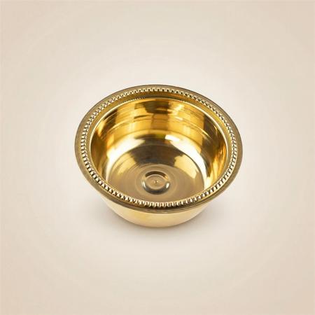 Pure Brass Puja Bowl for Ritual Use, Brass Katori for Mandir, Bhog and Daily Utility