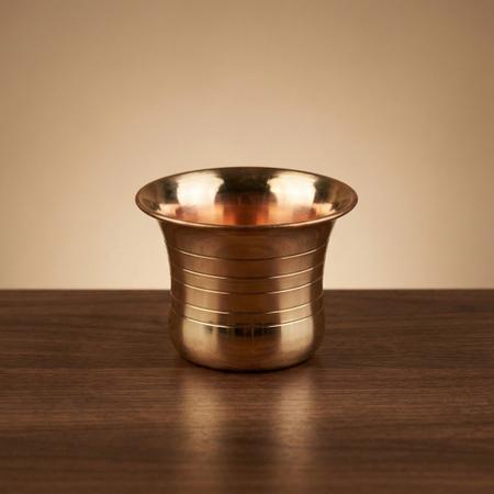 Pure Brass Panch Patra for Puja | Traditional Jal Patra Water Vessel for Home Mandir, Temple Rituals and Daily Worship
