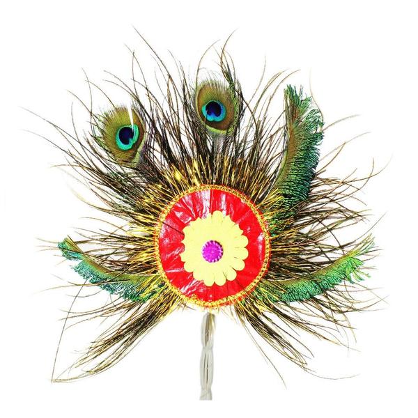 Peacock Feather Hand Fan 1- More Pankh