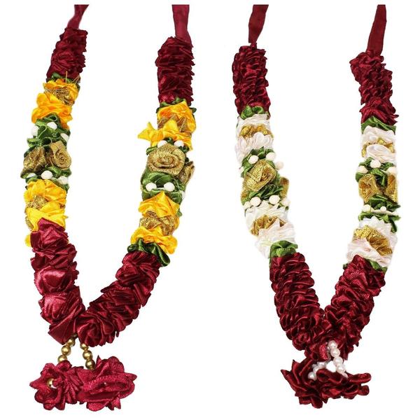 Mala/ Garland (Maroon) Combo- for God- Puja Decor