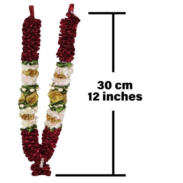 Mala/ Garland (Maroon) Combo- for God- Puja Decor