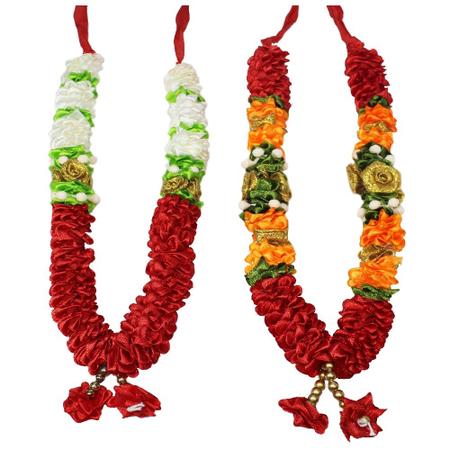 Mala/ Garland-Red Combo- for God- Puja Decor