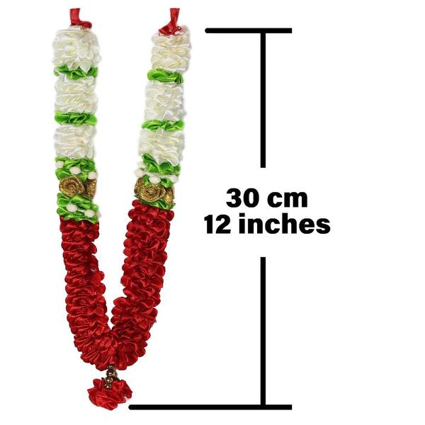 Mala/ Garland-Red Combo- for God- Puja Decor
