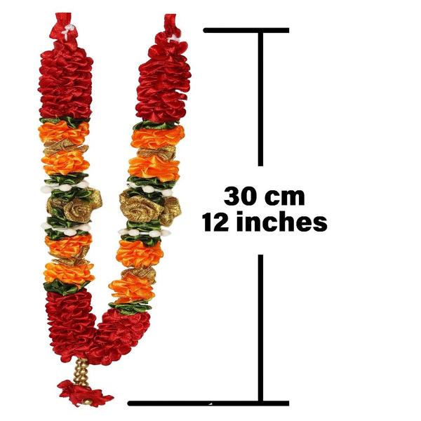 Mala/ Garland-Red Combo- for God- Puja Decor