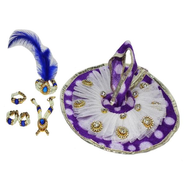 Deity Dress/Poshak for Laddu Gopal- Violet- Size- 2