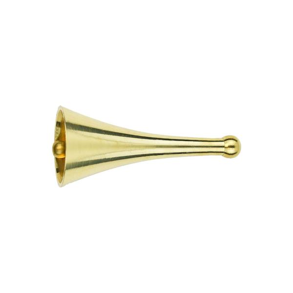 Pure Brass Cone Shape Pooja Bell Hand Bell Traditional Indian Handcrafted Bell Ghanti Brass Temple Bell for House and Prayers for Puja Mandir Bell