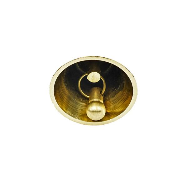 Pure Brass Cone Shape Pooja Bell Hand Bell Traditional Indian Handcrafted Bell Ghanti Brass Temple Bell for House and Prayers for Puja Mandir Bell