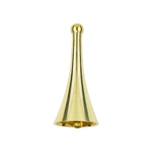 Pure Brass Cone Shape Pooja Bell Hand Bell Traditional Indian Handcrafted Bell Ghanti Brass Temple Bell for House and Prayers for Puja Mandir Bell