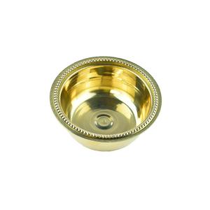 Brass Puja Dana Katori |chandhan|Kumkum|Turmeri |Sandal,Akshata Multipurpose Bowl|Brass Thali for Temple, Festivals|Home|katori Dana-Dotted Bowl