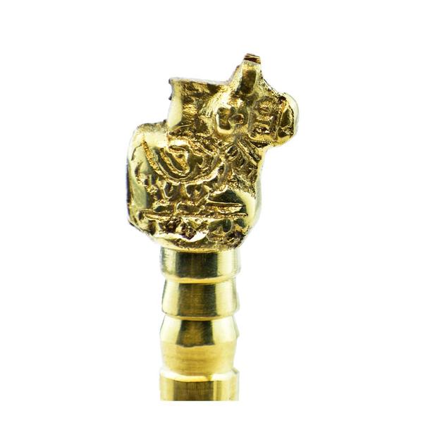 Traditional Brass Bell | Ghanti for Pooja | Worship for Temple Home Nandi Bell Height 4.5 inch (195gm)