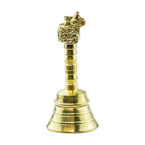 Traditional Brass Bell | Ghanti for Pooja | Worship for Temple Home Nandi Bell Height 4.5 inch (195gm)