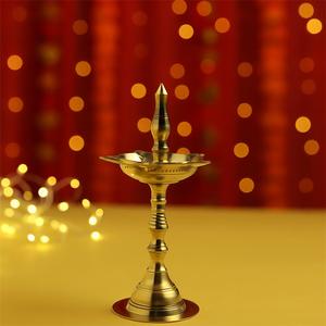 Kerala Diya Oil Lamp Stand for Puja Home Decoration Items Annam Kuthu Vilakku for Pooja Room Temple Festival Gifts Indian Puja Articles Decor