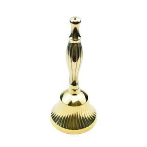Brass Decorative Pooja Bell (Ghanta) for House & Temples | Rich Sound Puja Mandir Bell for Aarti | Ghanti for Pooja and Other Rituals Versatile Decor | Height -  5.5 inch. | Weight - 230 gms