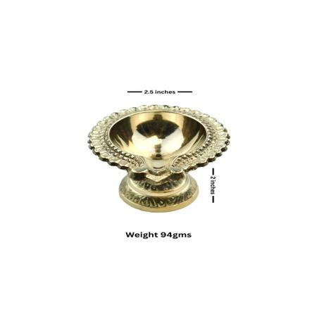 Brass Dhan Kuber Diya With Stand for Daily Puja & Festival Time, Traditional Kuber Deepak for Home,Temples,Office, Festive Gifts|Unique Decorative Item 94Gms