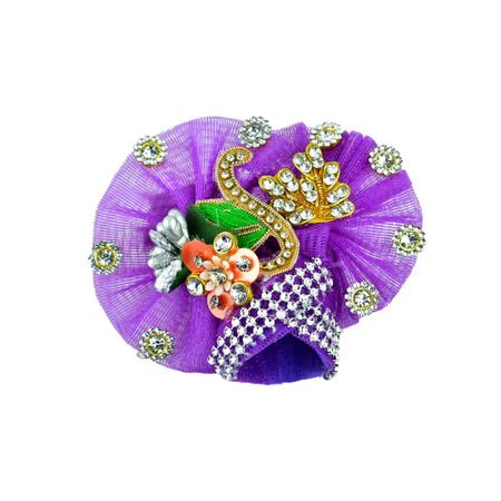 Traditional Purple Laddu Gopal Ji Dress for Janmashtami