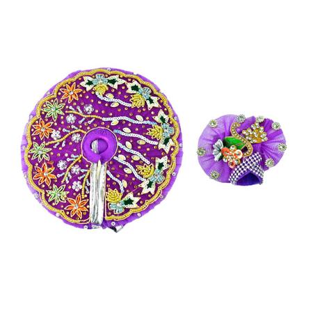 Traditional Purple Laddu Gopal Ji Dress for Janmashtami