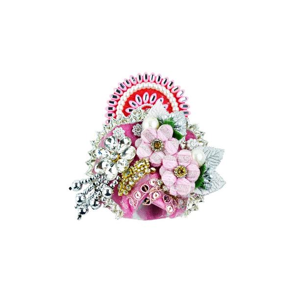 Laddu Gopal Poshak/Kanha Ji Dress/Heavy zardoushi Dress for Thakur Ji/Fancy Dress for Bal Krishna/Dress for Krishna (Baby Pink) Size 6 inches