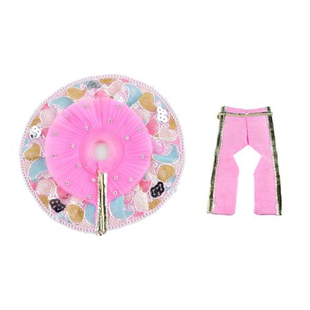 Laddu Gopal Handmade Pink Poshak l Ladoo Gopal Dress l Bal Gopal l Kanha Ji Thakur Ji Heavy Dress Size 6 Inches
