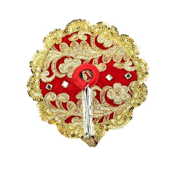 Janmashtami Special Laddu Gopal Fancy Heavy Red And Golden Dress With Pagdi | Kanha ji Poshak Size 6 Inches