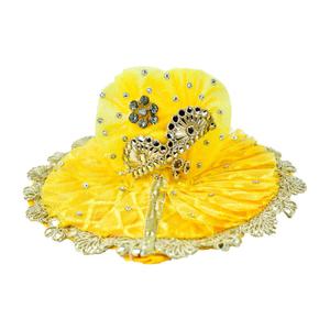 Laddu Gopal Yellow Heavy Dress With Pagdi , Krishna Dress, Kanhaji Dress Size 6 inches