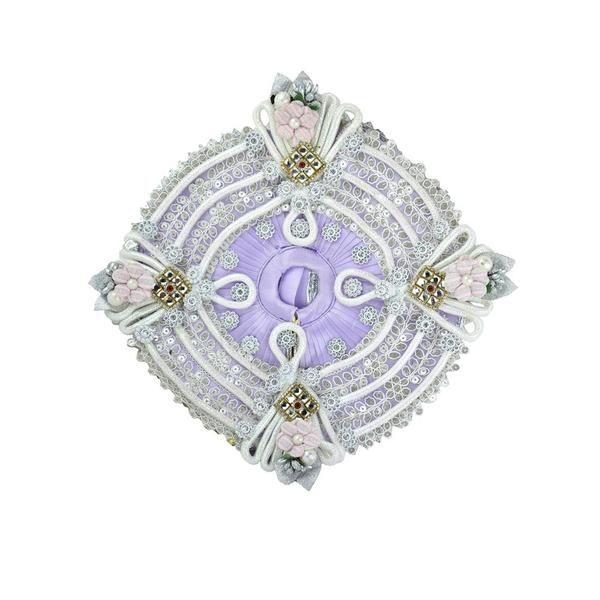 Lavender-Purple Kanha Ji Poshak | Laddu Gopal Ji Janmashtami Dress Set with Matching Pagdi (Size- 6 Inches)