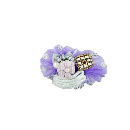 Lavender-Purple Kanha Ji Poshak | Laddu Gopal Ji Janmashtami Dress Set with Matching Pagdi (Size- 6 Inches)