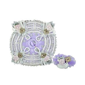 Lavender-Purple Kanha Ji Poshak | Laddu Gopal Ji Janmashtami Dress Set with Matching Pagdi (Size- 6 Inches)
