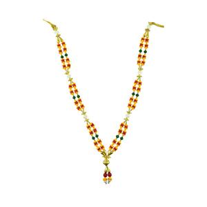 Handmade Artificial Multi-color Pearl Garland/Moti Mala for Photos, Home & Temple Decoration. (Length - 20 Inches)