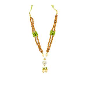Mala/ Garland for Photo Frame and God Idol/Artificial Pearl Moti Mala for God, Bhagwan, Murti and Loved Ones Size 13 Inches
