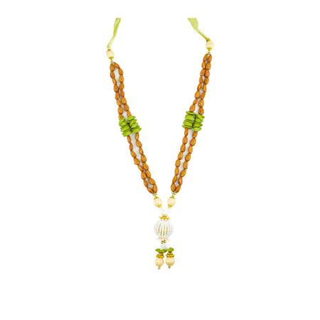 Mala/ Garland for Photo Frame and God Idol/Artificial Pearl Moti Mala for God, Bhagwan, Murti and Loved Ones Size 13 Inches