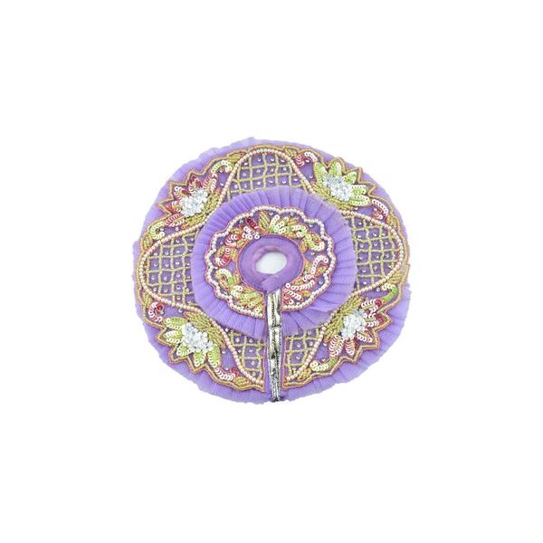 Laddu Gopal Heavy Janamashtmi Purple Dress with Pagdi, Patka And Choli | Ladoo Gopal Dress l Kanha Ji Poshak (Size 8inch)