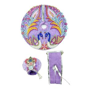 Laddu Gopal Purple Poshak with Pagdi Patka l Ladoo Gopal Dress l Bal Gopal l Kanha Ji Thakur Ji ( Size 8 inch)