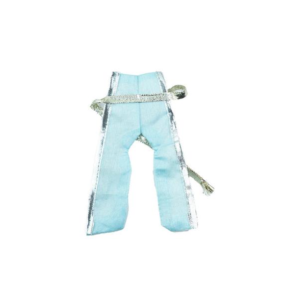 Laddu Gopal Heavy Janamashtmi Sky Blue Poshak with Pagdi, Patka l Ladoo Gopal Dress l Bal Gopal l Kanha Ji Thakur Ji Dress (Size 8 inch)