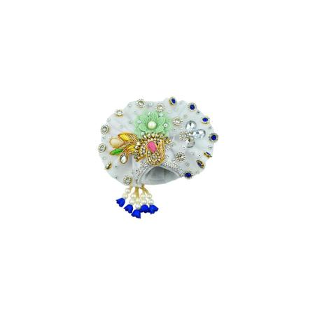 Laddu Gopal Dress with Pagri And Choli, Patka for Sharad Purnima | White Dress Laddu Gopal ji White Dress, Laddu Gopal, Dress Size: 8 inch)