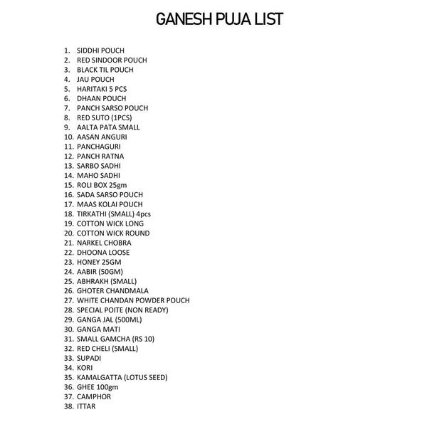 Ganesh Chaturthi Puja Kit