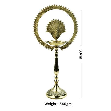 Brass Mayur Diya