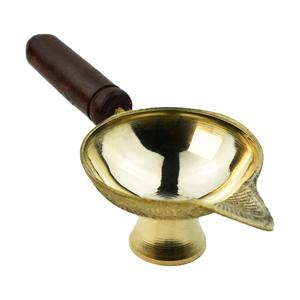 Kapoor Aarti Diya with Wooden Handle