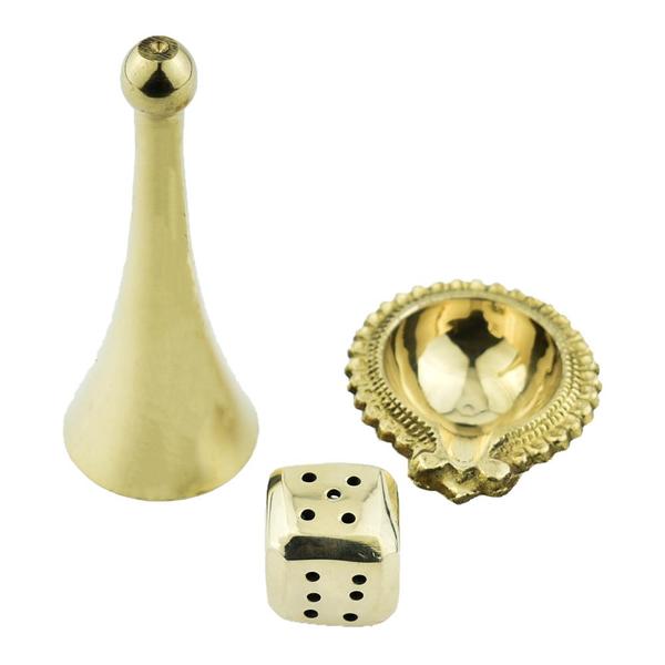 Brass OM Pooja Thali Set 9inch