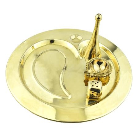 Brass OM Pooja Thali Set 9inch