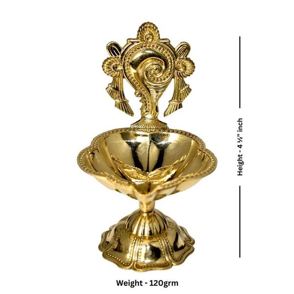 Brass Sankha Diya