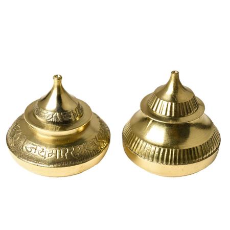 Traditional Brass Sindoor Dibbi Combo – Set of 2