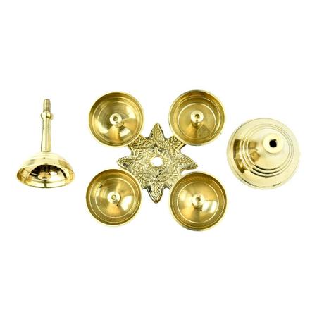 Brass 5 Wick Oil Lamp