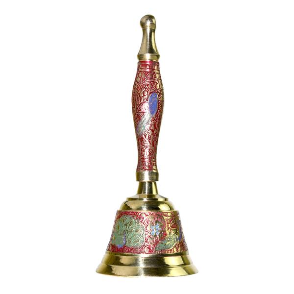 Handcrafted Brass Pooja Bell with Traditional Art